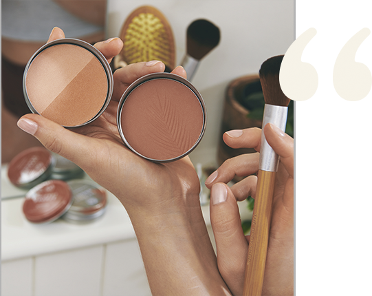 Bronzer and brush
